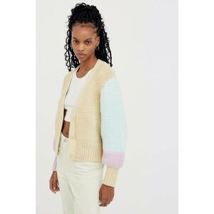 For Love and Lemons Kerry Cropped Sweater Multicolor Size XS‎ FITS TO MEDIUM